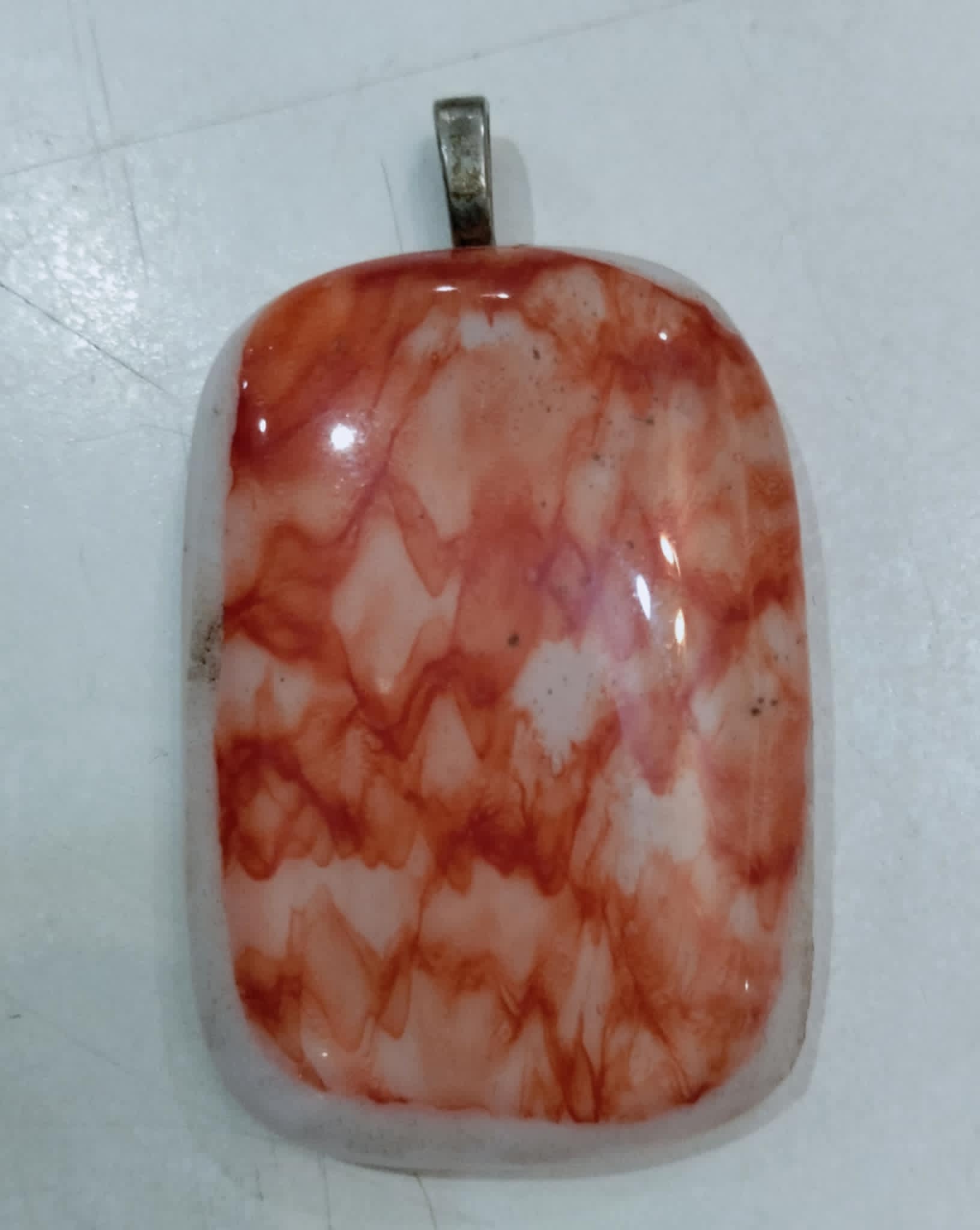 Woven – Handcrafted Fused Glass Pendant Necklace by Ricardo Lawyer | Gold Coast Glass Jewellery