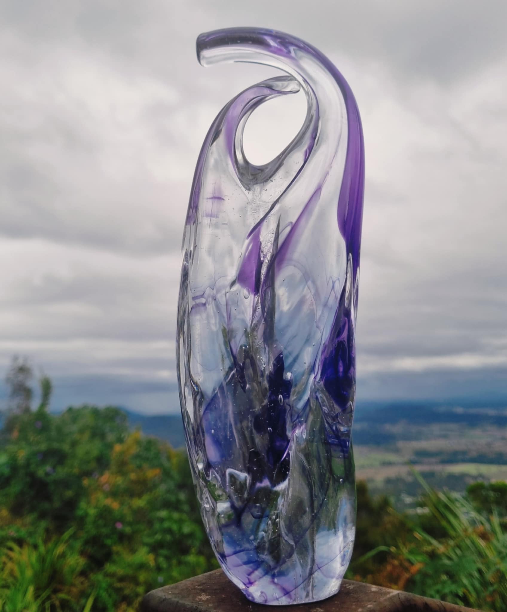 2 Arms Glass Sculpture by Ricardo Lawyer | Large Hand-Blown Collector’s Artwork